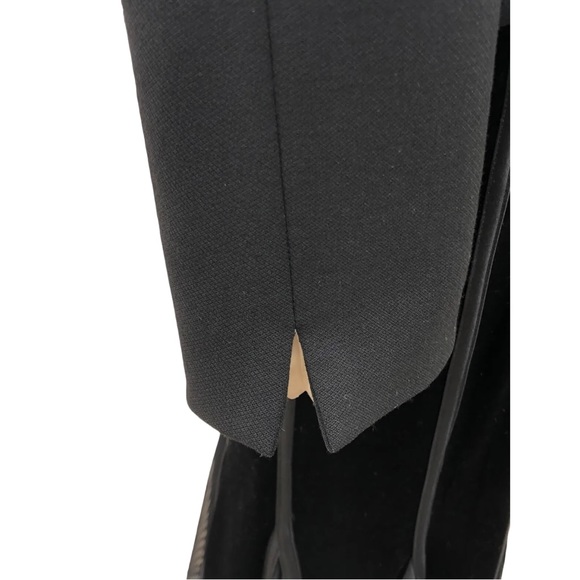 Blumarine black blazer jacket with fur trim Sz 10 I 44 - Picture 6 of 16